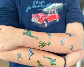 Temporary tattoos Dinosaurs 10x10cm