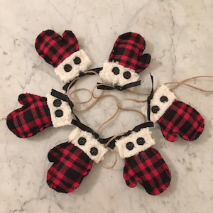 DIY Mitten Garland e-pattern, Christmas and Winter Decor