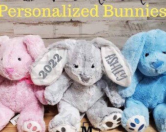 Bunny Rabbit Personalised One-piece Baby/Toddler Embroidered Customised Present