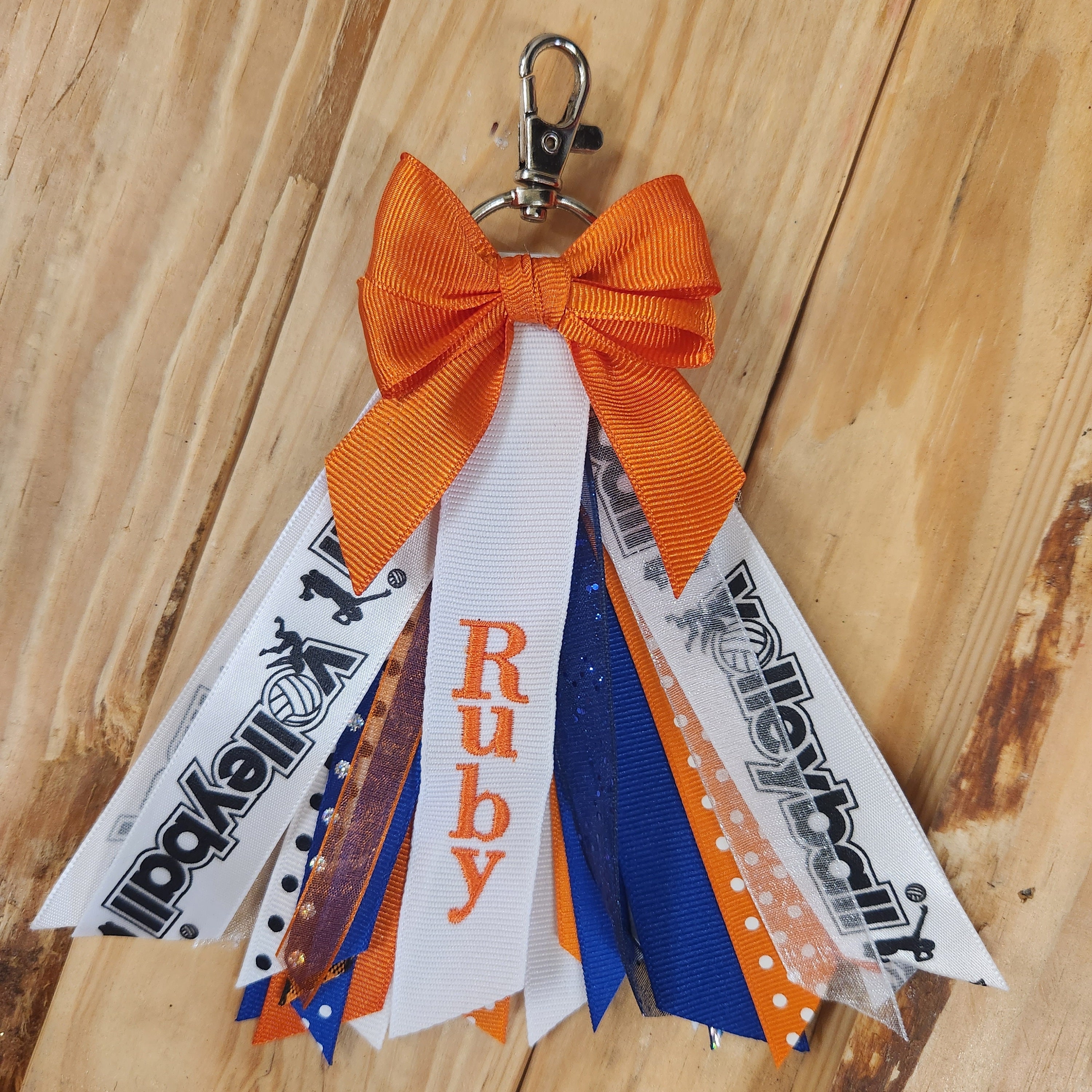 Volleyball Ribbon Zipper Pull Name Tags, Gym Bag Tag Customized,  Personalized Cheer Name Tag, Ribbon Zipper Pull, Embroidered Charm Zipper -   Sweden