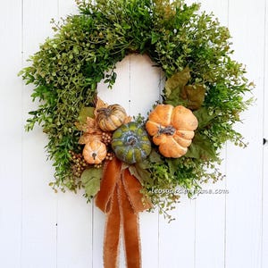 Fall Pumpkin Wreath, Fall Door Wreath, Fall Door Decor, Thanksgiving Wreath, Wreath Autumn Wreath, FALL WREATHS