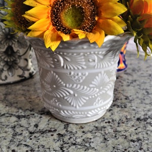 Set of 3 Mexican planter, talavera succulent planter. Talavera planter, talavera pot. Succulent planter. hanging planter indoor. CM289