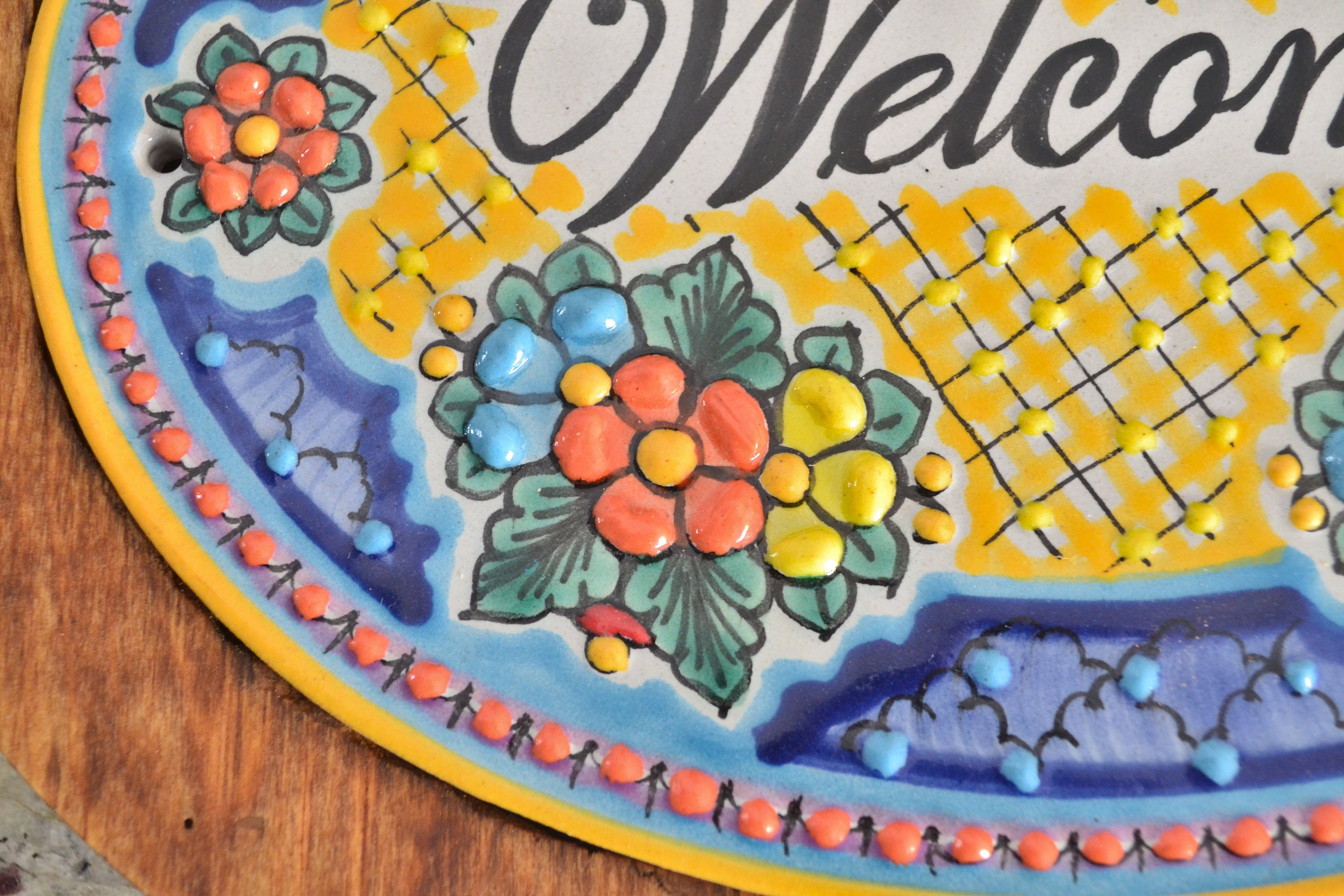 13 Personalized Talavera Tile House Sign Custom Wood | Etsy