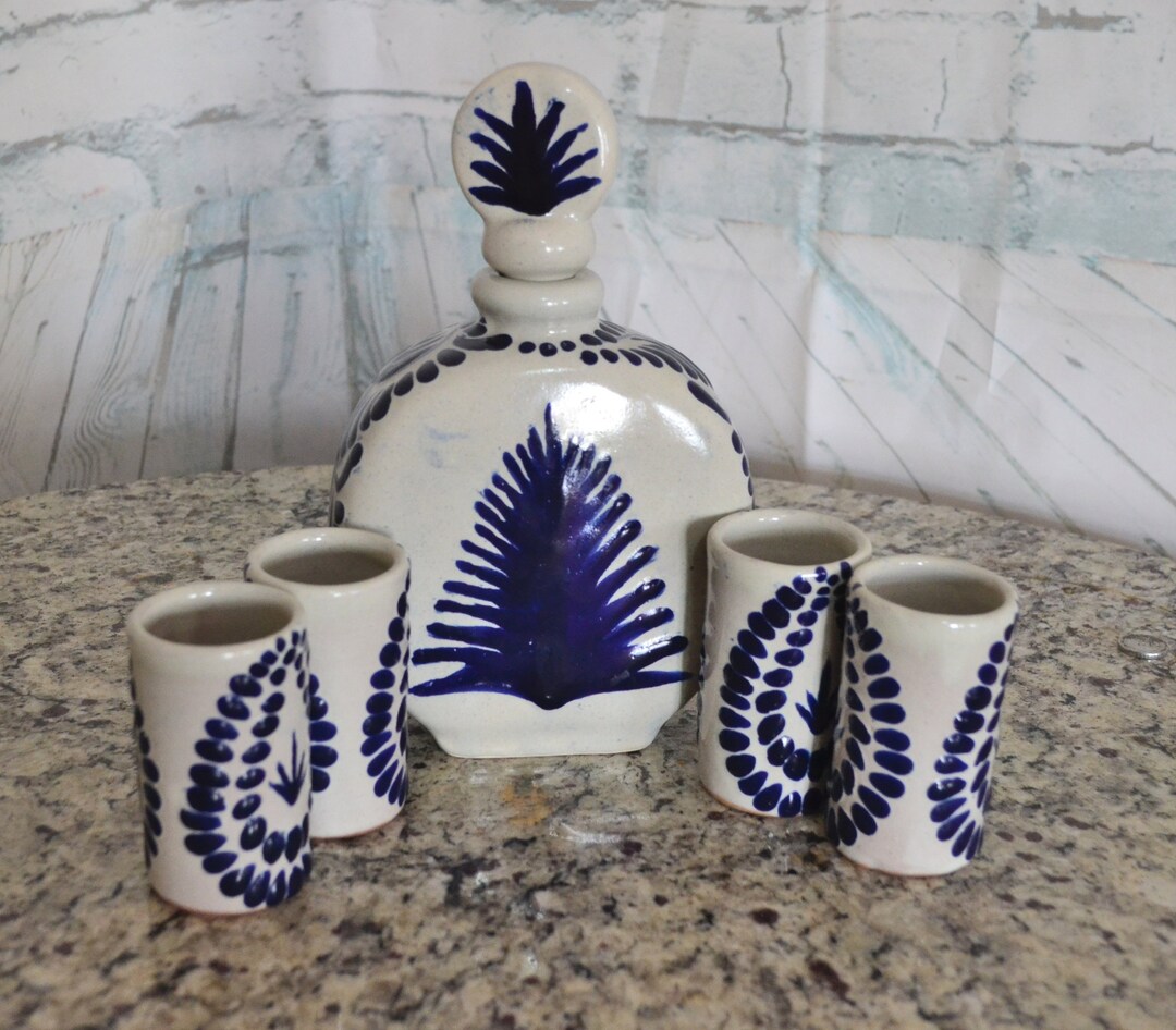 Talavera Tequila Set, Tequila Decanter, Liqour Decanter Custom Shot