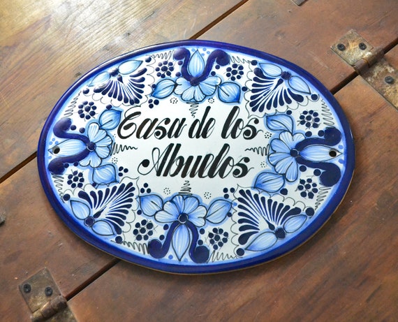 13 Personalized Talavera tile house Sign Housewarming | Etsy