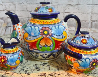 Personalized listing Mexican Talavera Coffee Pitcher (Only picther), Mexican Pottery, Tea pitcher, Mexican pitcher CM287a