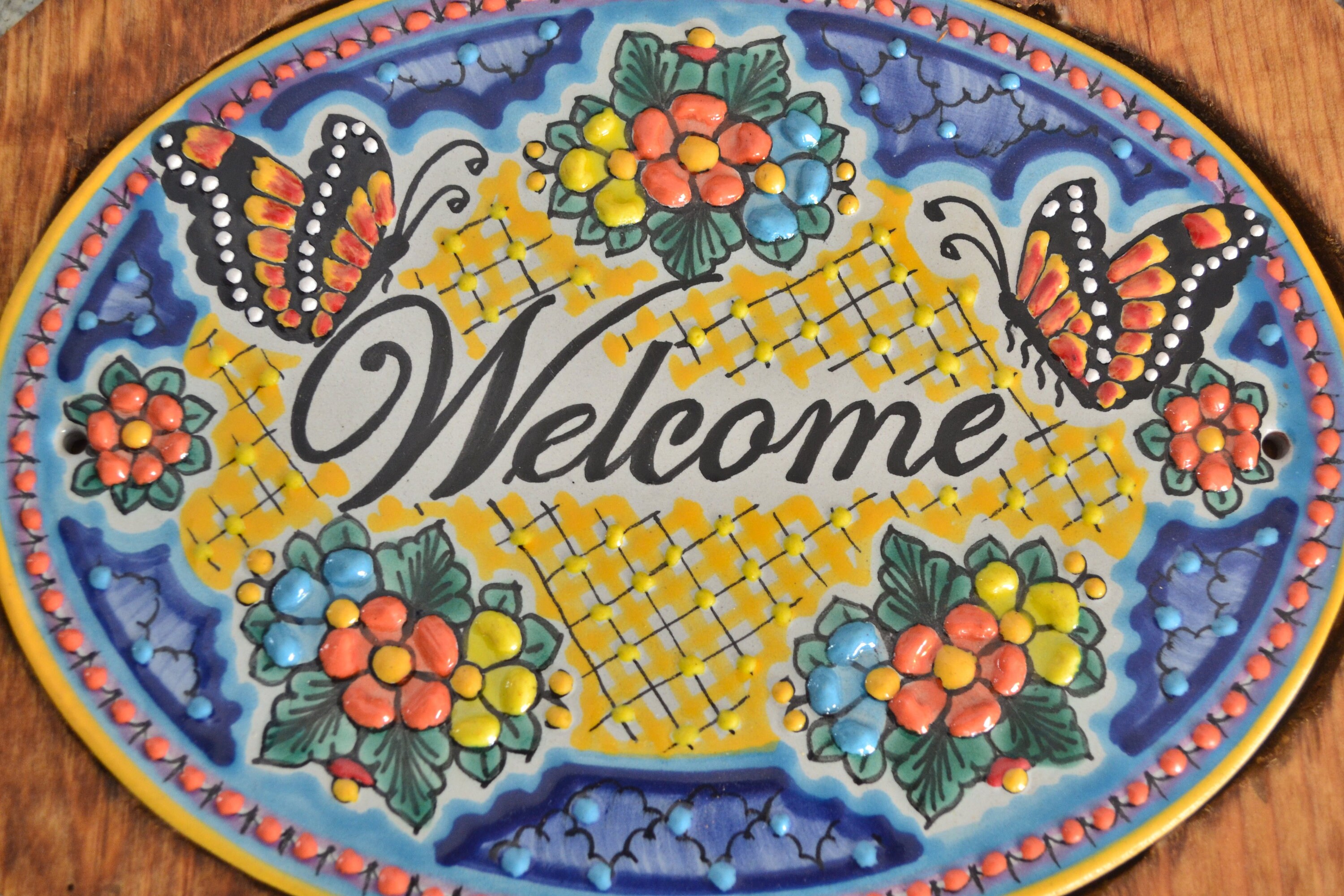 13 Personalized Talavera Tile House Sign Custom Wood | Etsy