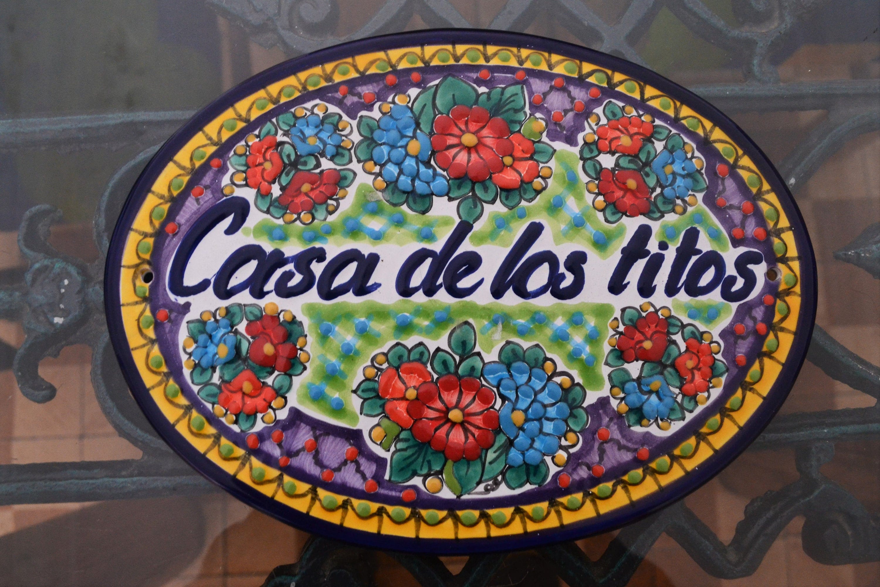 13 Personalized Talavera Tile House Sign Housewarming - Etsy