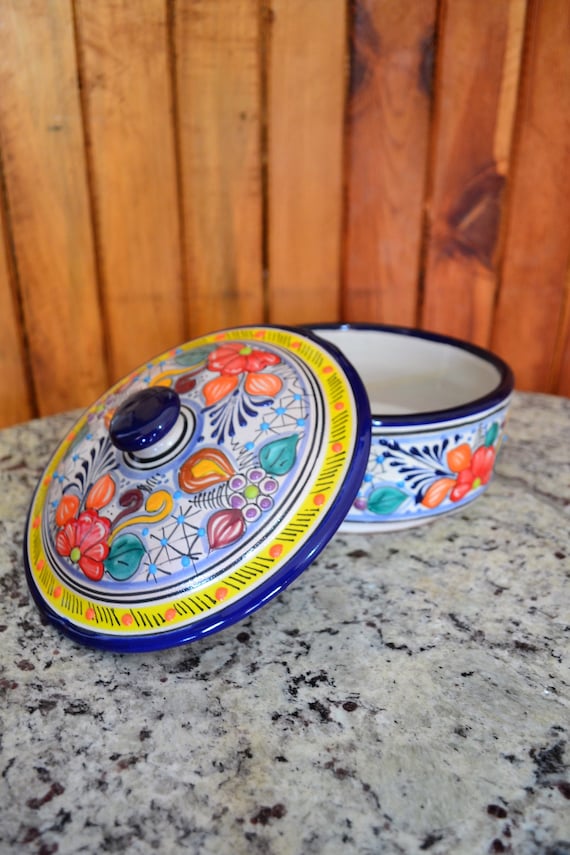 Mexican Talavera Tortilla Warmer Pita - Pottery Tortilla Warmer Mexican Talavera Tortilla Warmer Pita - Pottery Tortilla Warmer