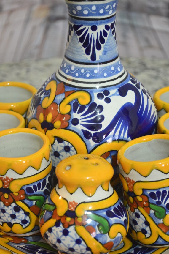 Talavera Tequila Talavera tequila set tequila decanter liqour decanter custom shot glasses tequila t talavera vases CM232 il 570xN kviw
