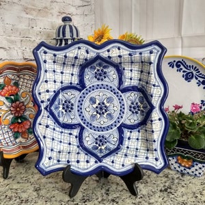 Talavera tray, mexican Talavera, Talavera cookie tray, pottery tray, talavera dresser tray, Talavera poblana CM024