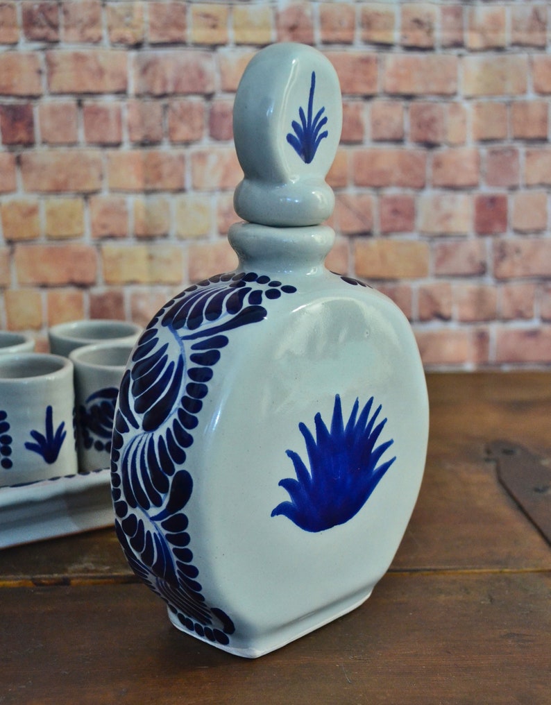 Talavera Tequila Set Tequila Decanter Mezcal Decanter Custom Etsy
