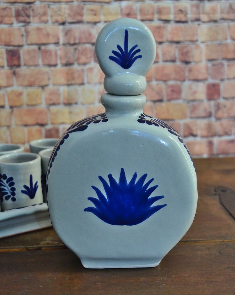 Talavera Tequila Set Tequila Decanter Mezcal Decanter Custom Etsy