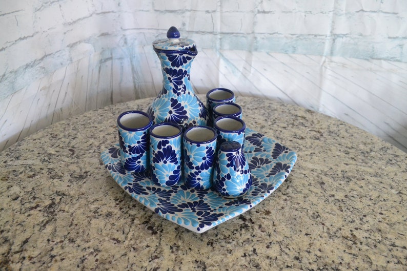 CorazonDeMexicoPue Talavera Tequila Set - Thumbnail 4