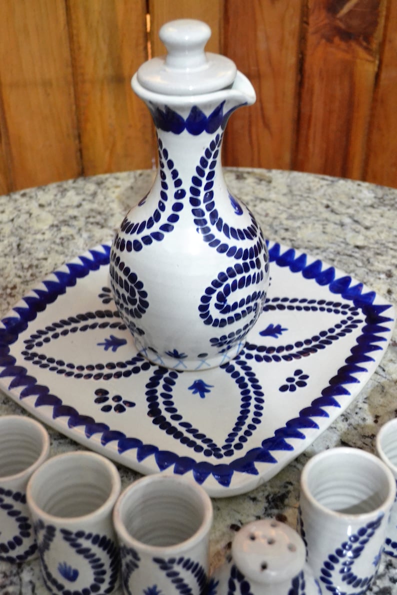 Talavera Tequila Set Tequila Decanter Liqour Decanter Custom Etsy