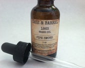 CHOOSE YOUR SCENT. 1863 Beard Oil 1oz. Glass Bottle with Dropper.