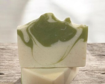 Cactus & Sea Salt Cream Silk Soap. Artisan Soap. Cold Process Soap.