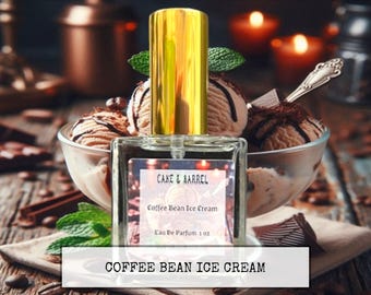 Coffee Bean Ice Cream Perfume, Mist, Soap, Wash, Shampoo, Conditioner, Lotion, Scrub, Deodorant, Powder, Lotion, Butter, Beard, Wax Melts.