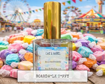 Boardwalk Candy Perfume, Mist, Soap, Wash, Shampoo, Conditioner, Lotion, Scrub, Deodorant, Powder, Lotion, Butter, Aftershave, Wax Melts