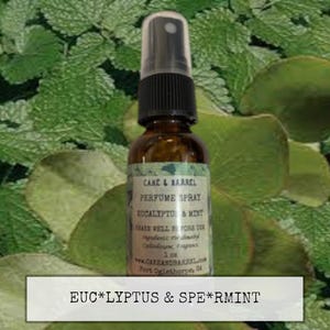 Eucalyptus & Mint Perfume, Mist, Soap, Wash, Shampoo, Conditioner, Lotion, Scrub, Deodorant, Powder, Lotion, Butter, Beard, Wax Melts.