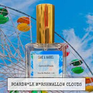 Carnival Clouds Perfume, Mist, Soap, Wash, Shampoo, Conditioner, Lotion, Scrub, Deodorant, Powder, Lotion, Butter, Beard, Wax Melts