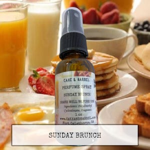Sunday Brunch Perfume, Mist, Soap, Wash, Shampoo, Conditioner, Lotion, Scrub, Deodorant, Powder, Lotion, Butter, Beard, Shave, Wax Melts