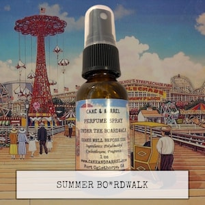 Under The Boardwalk Perfume, Mist, Soap, Wash, Shampoo, Conditioner, Lotion, Scrub, Deodorant, Powder, Lotion, Butter, Beard, Wax Melts.