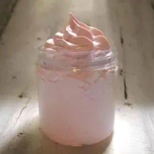 Coconut Whipped Soap. 2oz Jar. Sample Size.