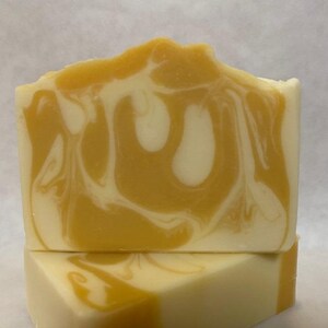 Honeysuckle Cream Silk Soap. Artisan Soap. Cold Process Soap.