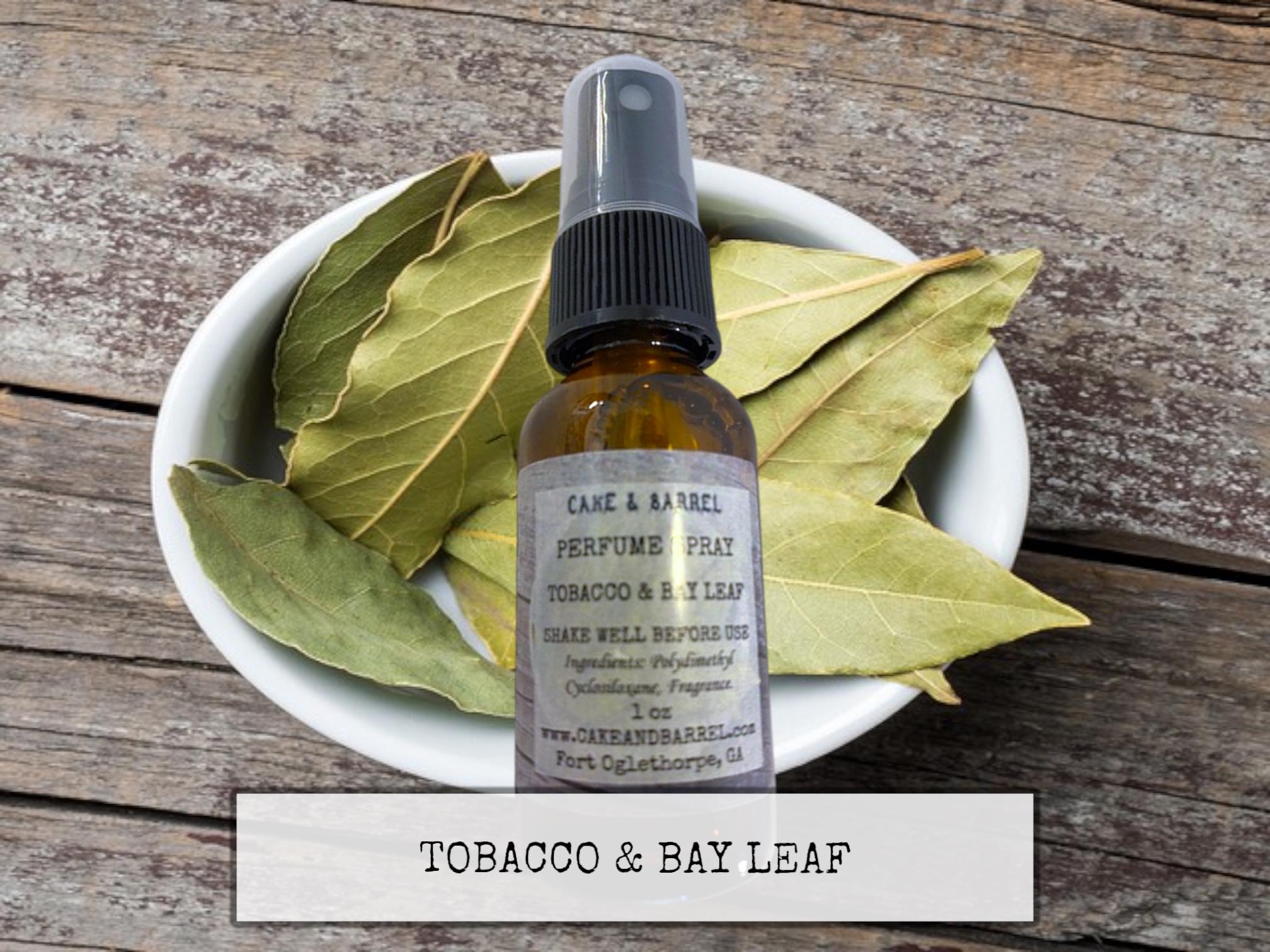 tobacco and bay leaf fragrance oil Tobacco & Bay Leaf Perfume, Mist, Wash, Shampoo, Conditioner, Lotion,  Scrub, Deodorant, Powder, Lotion, Butter, Beard, Wax Melts