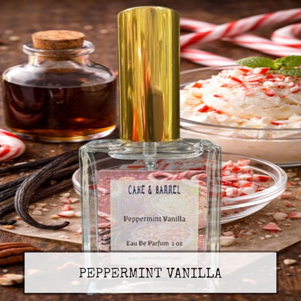 Peppermint Vanilla Perfume, Mist, Soap, Wash, Shampoo, Conditioner, Lotion, Scrub, Deodorant, Powder, Lotion, Butter, Beard, Wax Melts