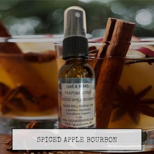 Spiced Apple Bourbon Perfume, Mist, Wash, Shampoo, Conditioner, Lotion, Scrub, Deodorant, Powder, Lotion, Butter, Beard, Wax Melts.