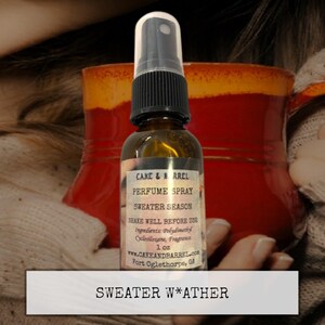 Sweater Season Perfume, Mist, Soap, Wash, Shampoo, Conditioner, Lotion, Scrub, Deodorant, Powder, Lotion, Butter, Beard, Wax Melts.