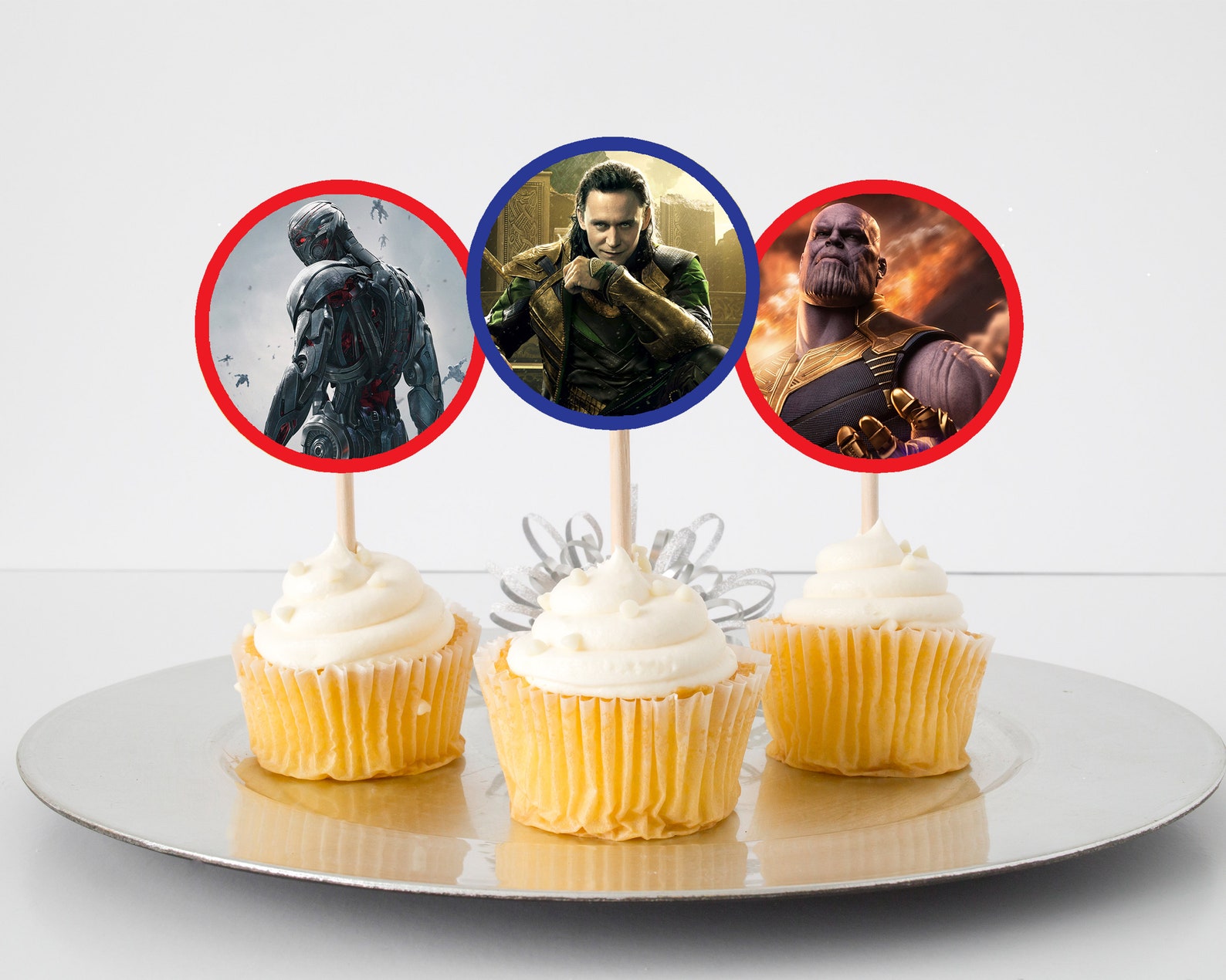 Marvel Avengers Cupcake Toppers PRINTABLE INSTANT DOWNLOAD Etsy