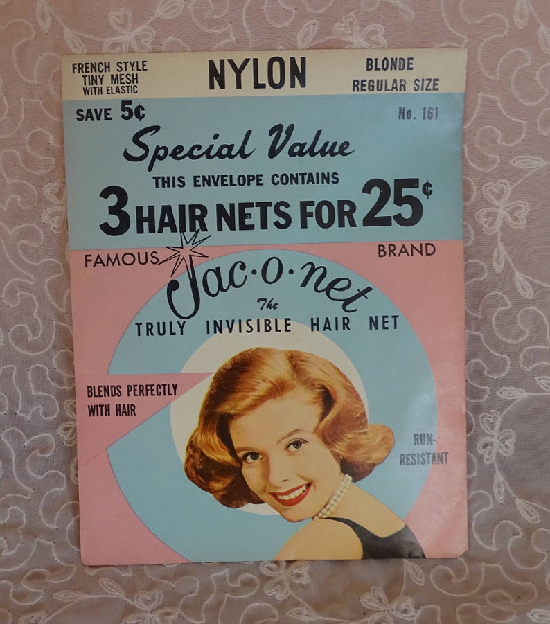 Vintage 60 S Jac O Net Hair Nets In Original Package Etsy