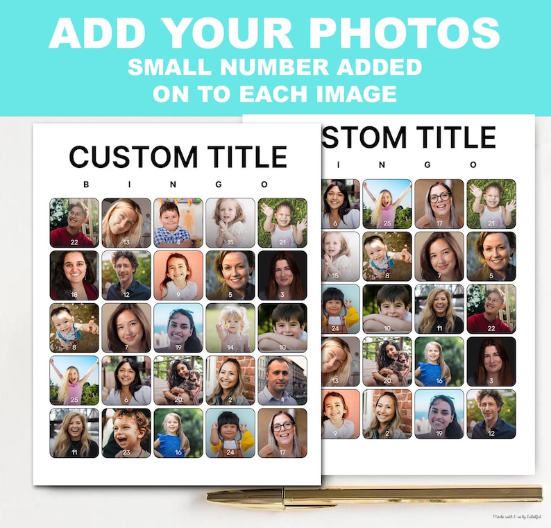 Custom Bingo Cards, Printable Bingo, Custom Birthday Bingo Game, Custom ...