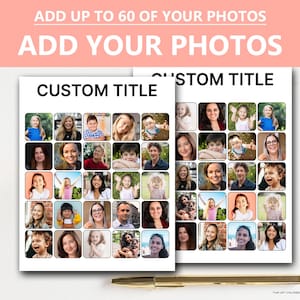 Cartes de bingo personnalisées, bingo PDF, bingo imprimable, jeu de bingo d'anniversaire personnalisé, jeu de bingo personnalisé baby shower, jeu de bingo imprimable personnalisé BS687