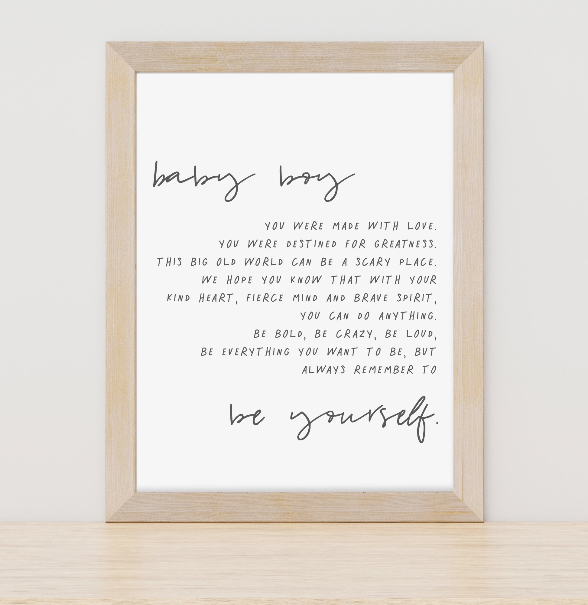 Baby Boy Nursery Wall Art Sign, Baby Boy Nursery Wall Art, Over the