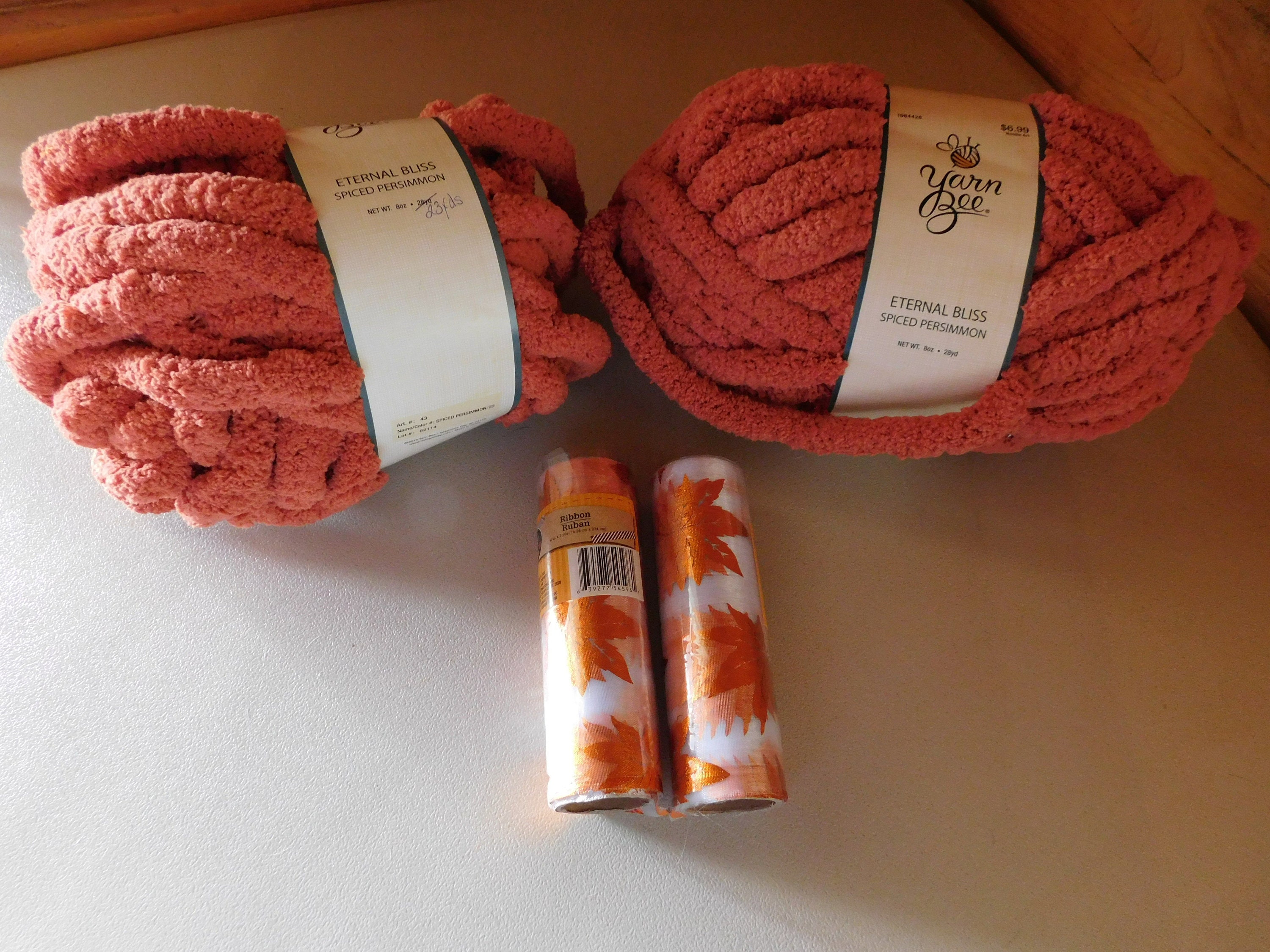 Lot of 3 Skeins) Yarn Bee Eternal Bliss Navy, Spiced Persimmon, French  Lilac