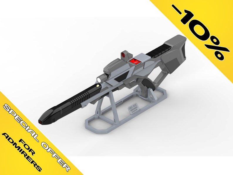 - Cosplay STAND ONLY Stand for First Contact Rifles 3d printed