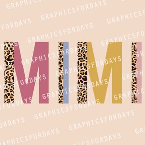 Half Leopard Mimi PNG sublimation file shirt design, Leopard cheetah Print file for print, Grandma png