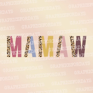 Half Leopard Mamaw PNG sublimation file shirt design, Leopard cheetah Print file for print, Grandma png