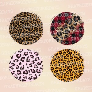 Distressed leopard sublimation background bundle PNG, Leopard cheetah Print file for sublimation, Circle Backsplash, Grunge PNG,