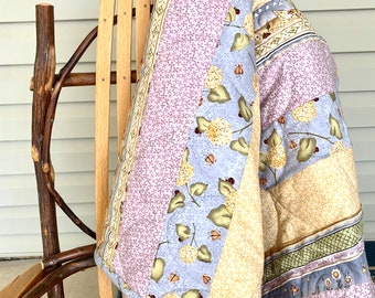 Baby Quilt Kit, Craft Project, DIY Beginner Quilt Kit, Baby Girl, Crib Sized Blanket, Baby Shower Gift