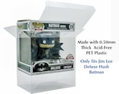 Jim Lee Deluxe Hush Batman Funko POP Protector made with 0.50mm thick PET Acid-Free Plastic - NO pops included