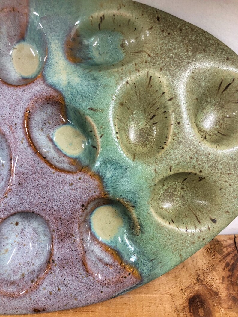 Deviled eggs 15 count egg tray Egg Tray Pottery egg tray MADE TO ORDER