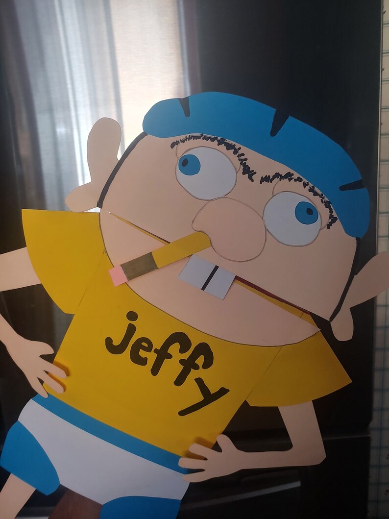Jeffy Paper Bag Puppet | Etsy