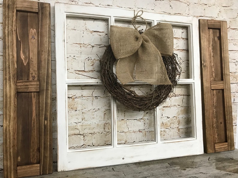 Farmhouse Window Frame Vintage Style 6 Pane Window Frame | Etsy