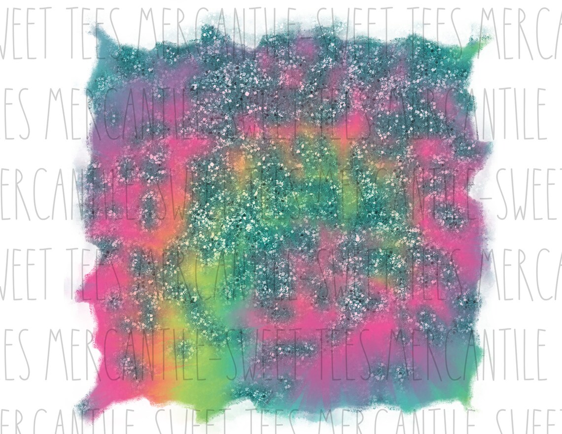 Tie Dye Glitter Background Instant DIGITAL Download PNG for | Etsy