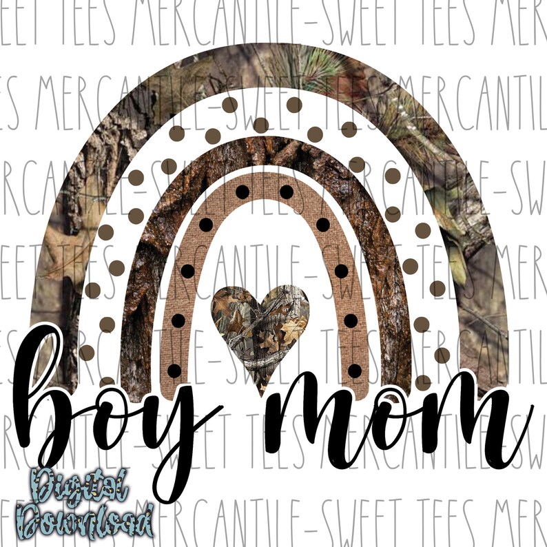 Boy Mom Rainbow Instant DIGITAL Download PNG For Etsy